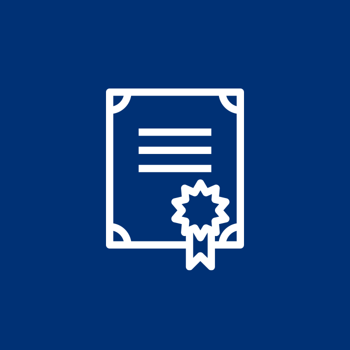 certificate icon with a ribbon