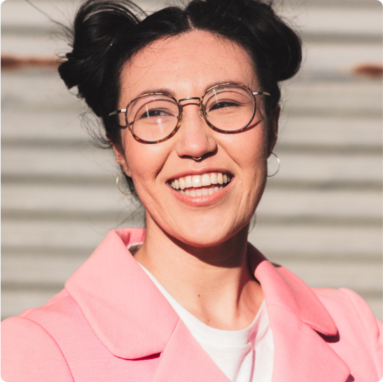This Image shows a business woman smiling